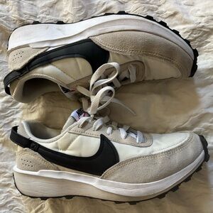 Nike White and Black Running Shoes